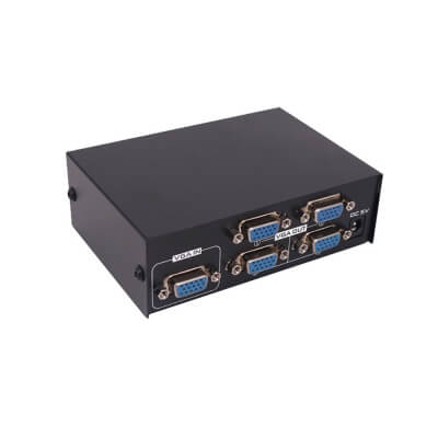 Разветвитель VGA с усилителем Splitter 1VGA:4VGA, 1080P-2