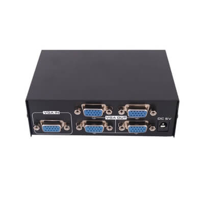 Разветвитель VGA с усилителем Splitter 1VGA:4VGA, 1080P-3