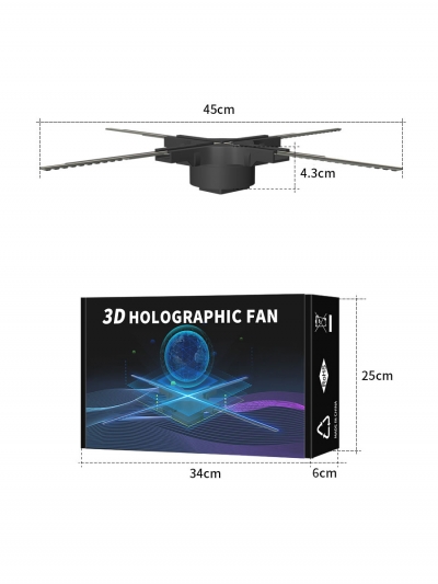 Голографический проектор-вентилятор HoloVion F45, 45 сантиметров-2