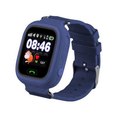 Детские часы Q90 с GPS (темно-синие)-1
