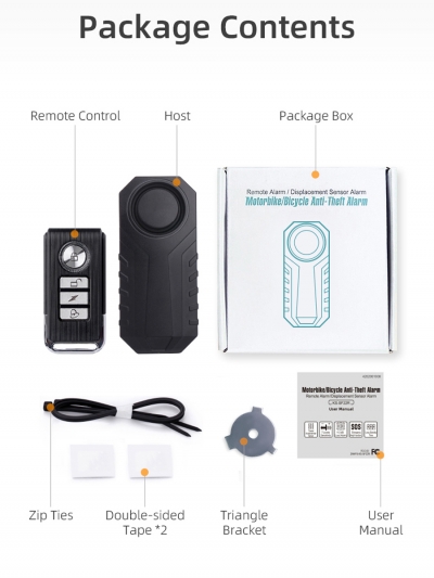 Сигнализация для велосипеда с пультом Cycle D-4