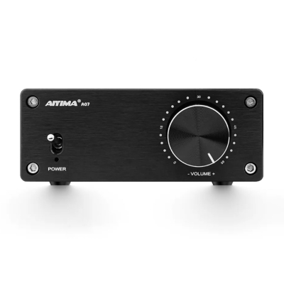 Аудио усилитель мощности AIYIMA A07 2.0 Mini 300 Вт х2 с блоком питания 32 В-1