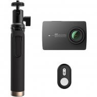 Экшн-камера+монопод с пультом Xiaomi Yi 4k Action Camera (черный)