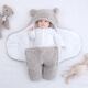 Плюшевая пеленка для новорожденных Gray Teddy