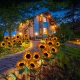 Садовые уличные светильники на солнечной батарее Sunflowers, 2 шт