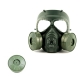 Игровая тактическая маска M04 CS с двойным вентилятором зеленый